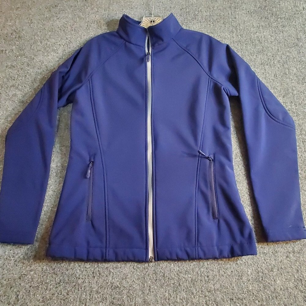 Ideology Purple Fleece Lined  Activewear Zip-Up Womens Jacket Size Small